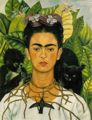 Frida Kahlo - Self Portrait With Monkeys 1940