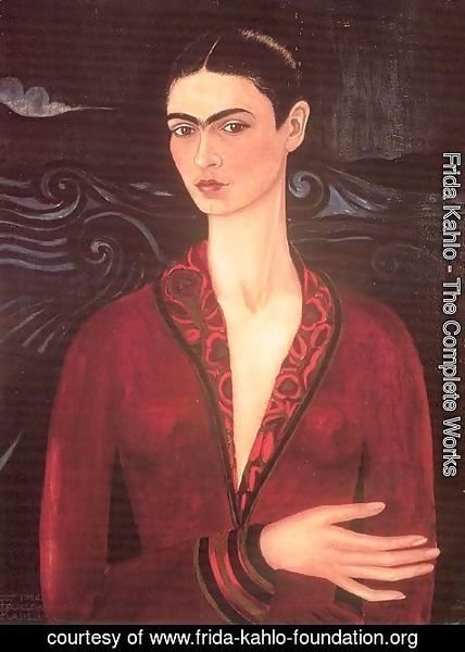 Frida Kahlo - Self-portrait in a Velvet Dress