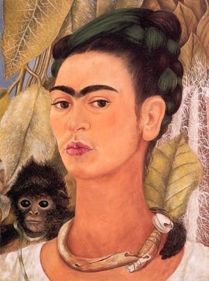 Frida Kahlo - Self Portrait with Monkey