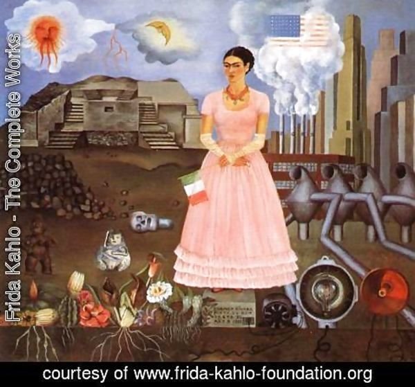 Frida Kahlo - Self Portrait On The Borderline Between Mexico And The United States 1932