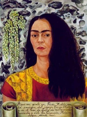 Frida Kahlo - Self Portrait With Loose Hair