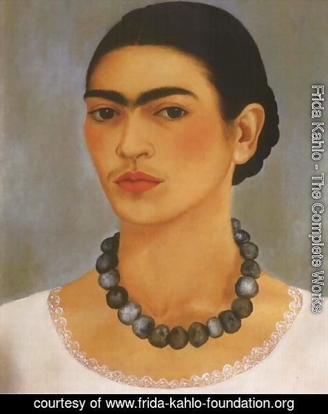 Frida Kahlo - Self Portrait With Necklace