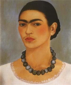 Frida Kahlo - Self Portrait With Necklace
